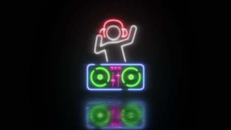 DJ-Disk-Jokey-Neon-LED-Schild